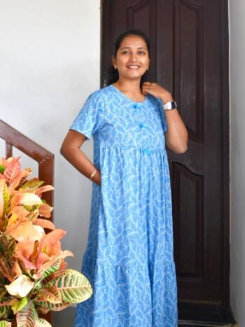 Blue leaves (2-tier)