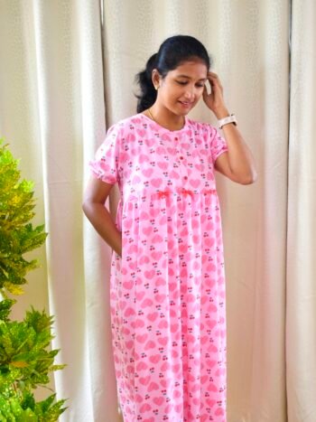 Pink hearts (puff sleeves)